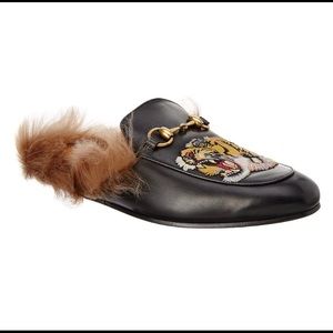 Gucci Princetown Tiger leather slippers Size 41.5